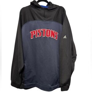 Vintage Adidas NBA Detroit Pistons Fusion Pullover Hoodie Men's M